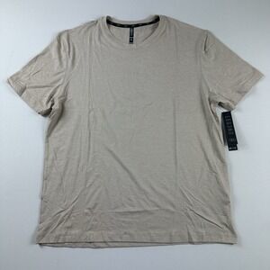 Leg3nd Inspire T Shirt Men XL Active Training Gym Short Sleeve Beige Train